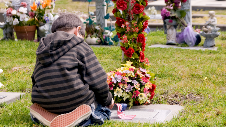 5-Year-Old Boy Visits His Twin Brother’s Grave And Talks To Him Dearly About His First Day Of School