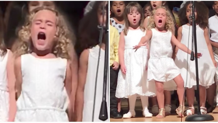 4 year old slays graduation performance. She gives it her all, and we love it! 