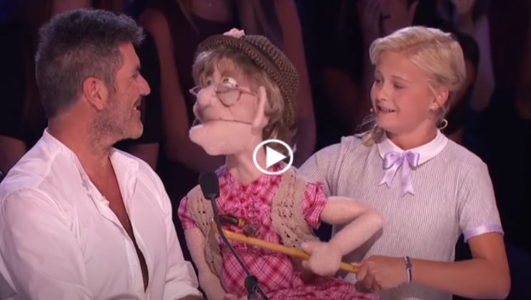Ventriloquist Darci Lynne and Her Puppet Edna Sing a Love Song to Simon on America’s Got Talent