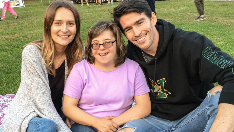 Maid of honor invitation triggers best response from sister with Down Syndrome