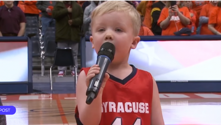 Adorable Intelligent Three-Tear-Old Sings National Anthem Flawlessly