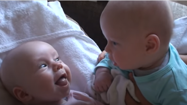 Conversation between two babies 