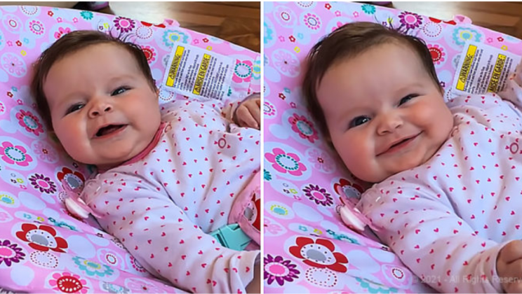 11-week baby girl says her first word