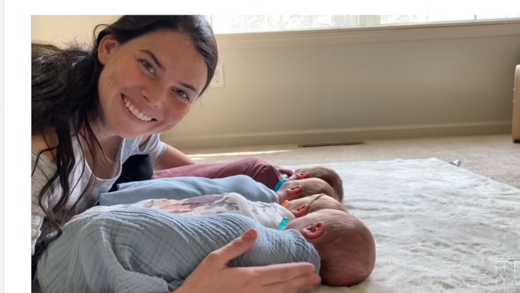 After adopting 4 children a Mother becomes pregnant with quadruplets
