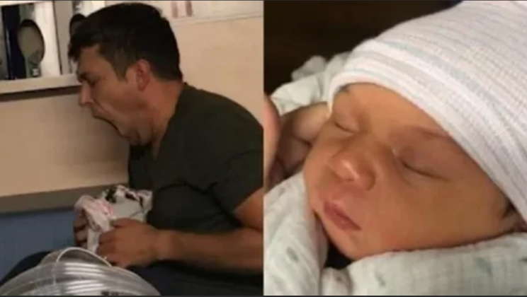 Sleep-deprived dad mistakes wife’s robe for new baby