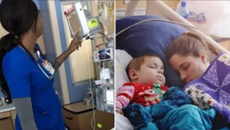 A hard-working nurse tried to be ‘invisible’, Mother took a picture and told everyone that she saw her