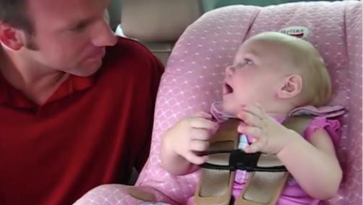Sweet Little Angel Talks To Her Daddy And Is More Than Adorable