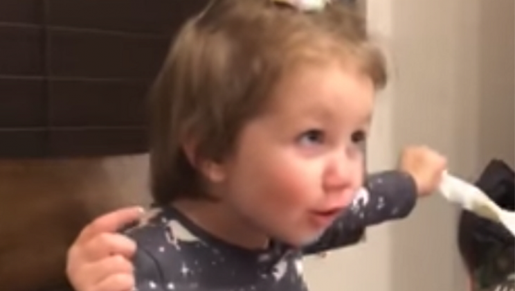 Toddler And Dad Argue Over Her New Boyfriend In A Playful Way