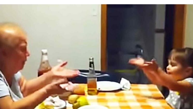 Video captures toddler having an adorable ‘conversation’ with her grandmother