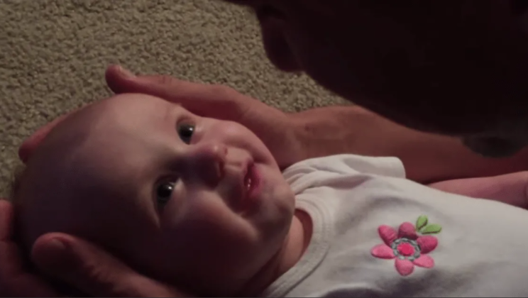 Dad Leans in and Starts Singing. Check Out His Baby’s Reaction. a Very Loving Moment!