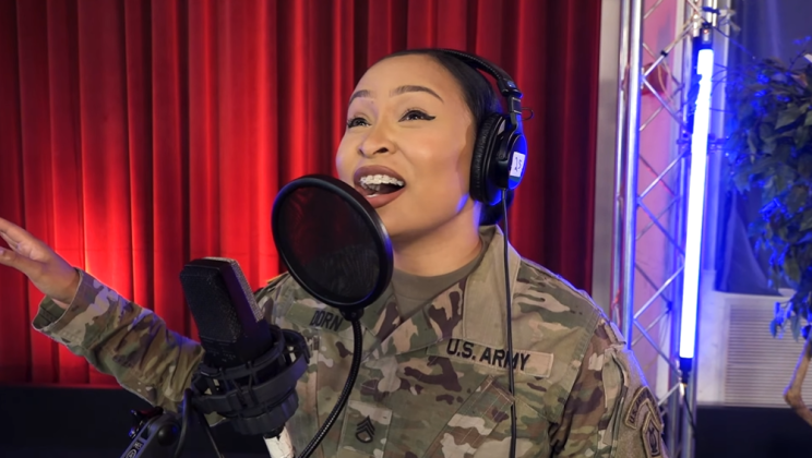 US Army jazz band version of ‘God Bless America’ to make you smile