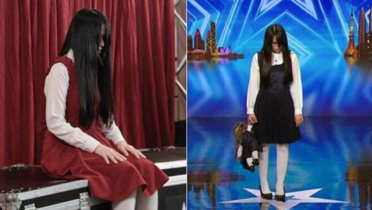 Weird-young-lady with strange doll takes to the stage, has judges trembling in their seats