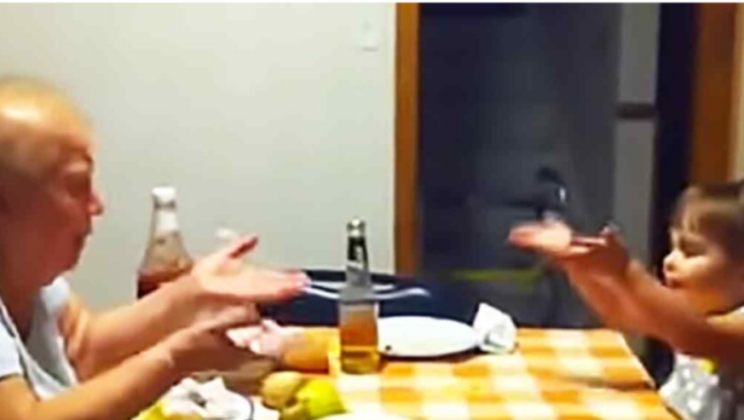 Video captures toddler having an adorable ‘conversation’ with her grandmother