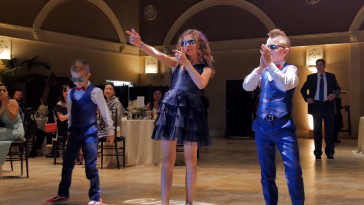 Impressive choreography of young talents makes wedding guests stunned