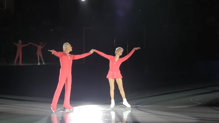 He is 83 years old and she is 79 years old and they are back on the ice. Unrepeatable performance of Olympic champions.