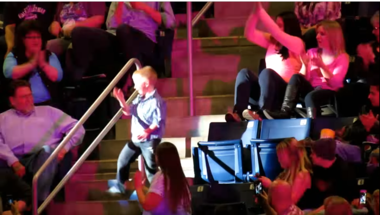 Little Boy Shows Off His Dance Moves At A Rascal Flatts Concert