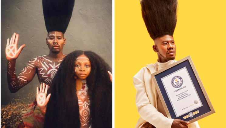 THE LONGEST HAIR IN THE WORLD. BENNY HARLEM HAS BEEN IN THE GUINNESS BOOK OF RECORDS