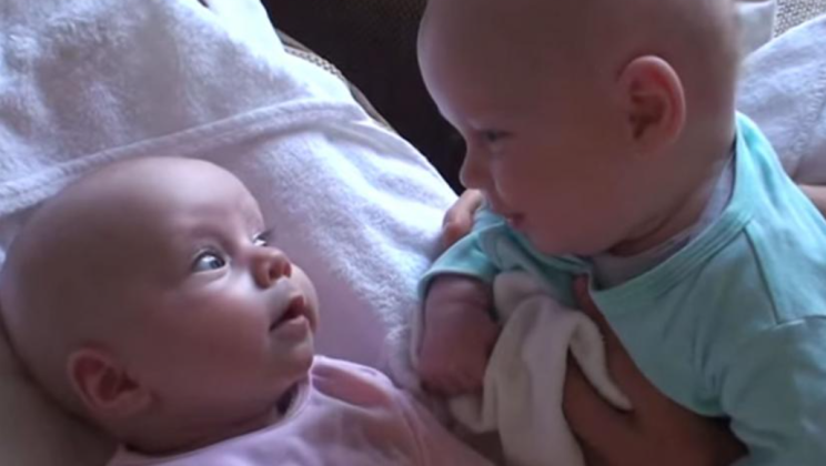 29M views this joyful conversation between two babies took the internet by storm
