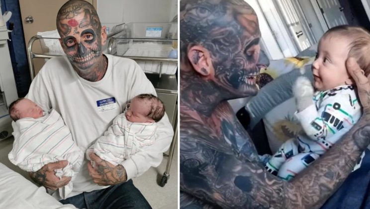 Heavily Tattooed Dad Faces Criticism as People Think He is a Horrible Parent – Then His Wife Reveals the Truth
