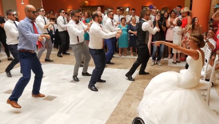 Groomsmen Line Up Before Bride But Then Little Boy Comes Out And Steals The Show
