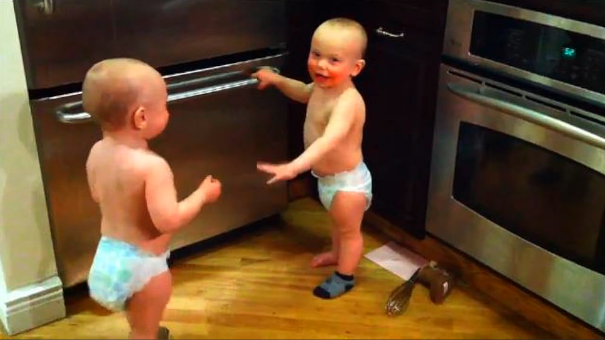 17-Month-Old Twin Boys Have Heart-to-Heart in Kitchen: These Darling Brothers Connect!