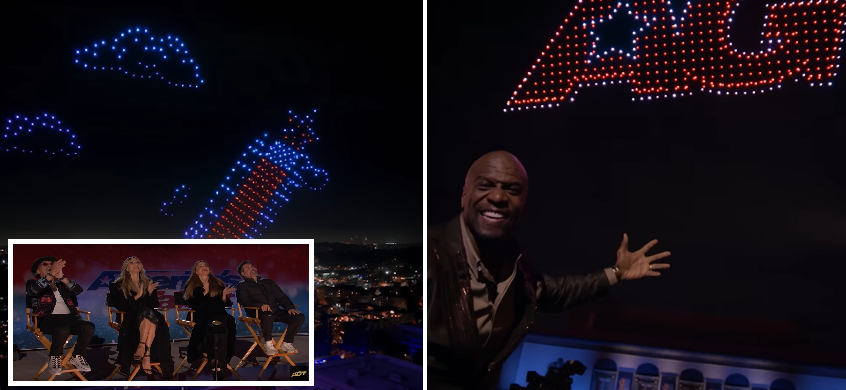 Simon Cowell Gives A Second Golden Buzzer For A Stunning Drone Act On AGT 2024