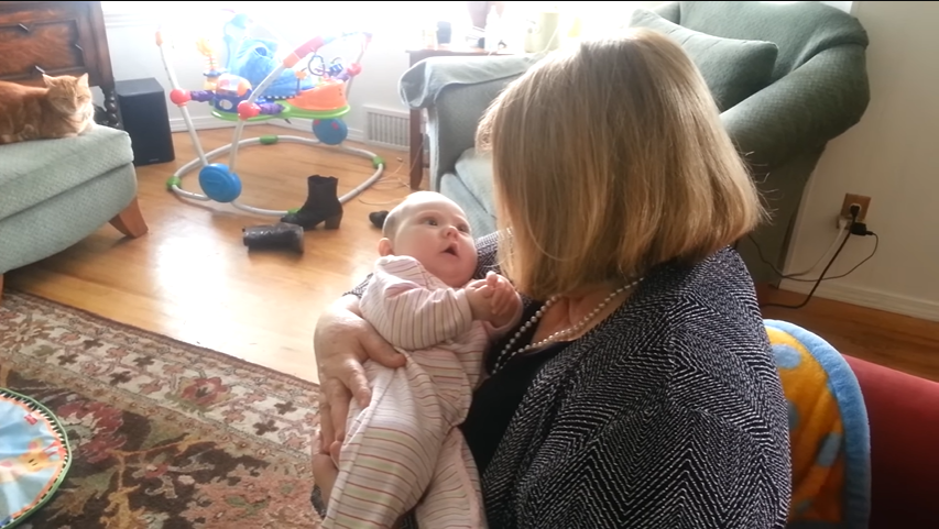 Grandma Sings for Her Granddaughter, and the Baby Joins In