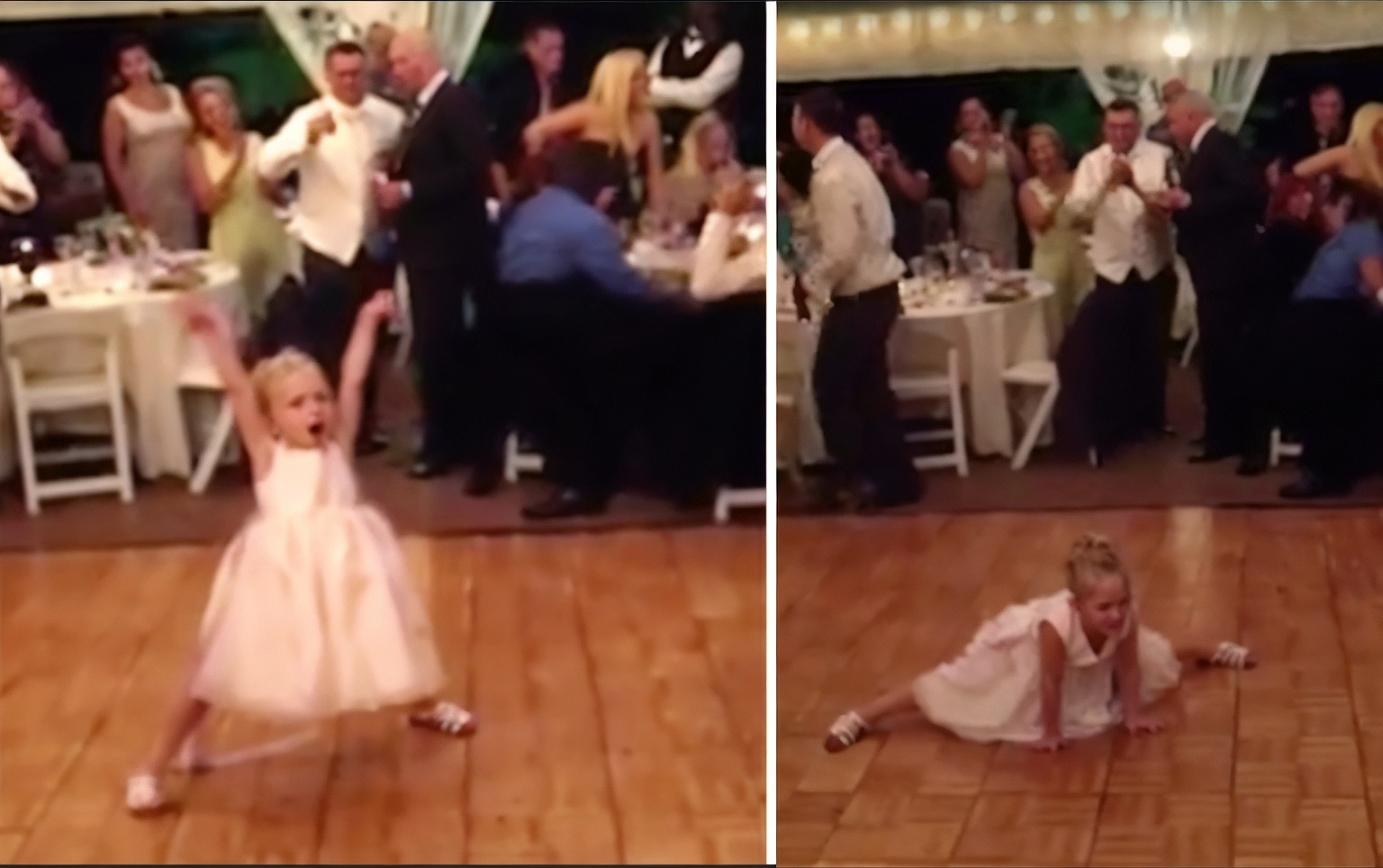 Flower Girl Steals the Show with Unstoppable Dance Moves at Wedding