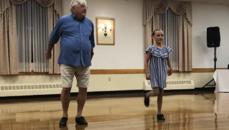 72-Year-Old Grandfather Stuns with Tap Dancing Skills Alongside His Granddaughter
