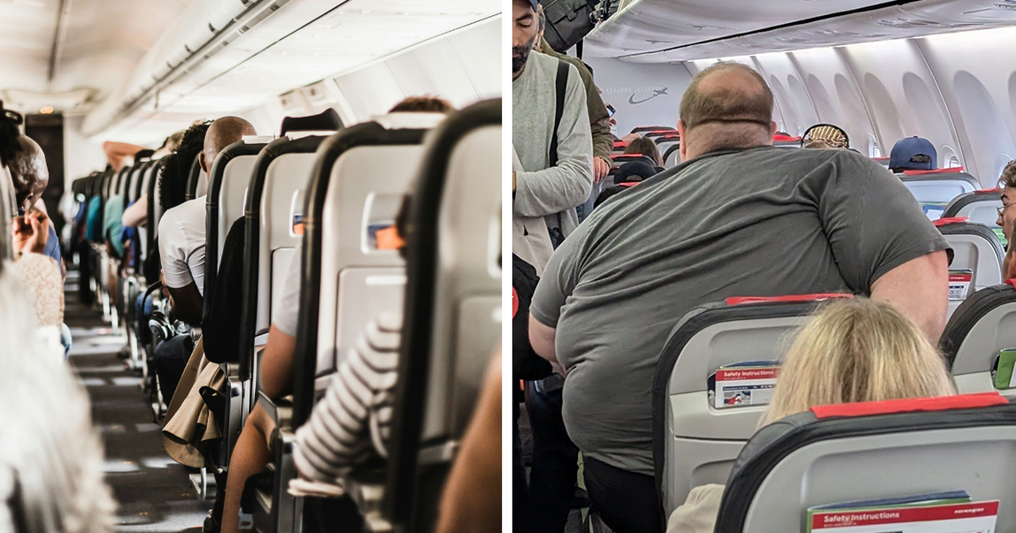 ✈️ Una azafata intentó echar a un pasajero por su peso… pero lo que hizo él dejó a todos en silencio